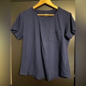 Navy Blue T-Shirt with Pocket